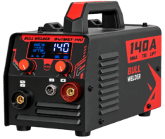 MAQUINA DE SOLDAR INVERSORA MIG 140AMP 3 EN 1 FLUX/MMA/LIFT + CARETA #BW-MET-140 – BULL WELDER