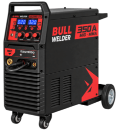 MAQUINA DE SOLDAR INVERTER 220V/220A 380/440V 350 AMP 3EN1 / MIG, TIG LIFT, MMA Y SPOOL GUN #BW-MSE-350K – BULL WELDER