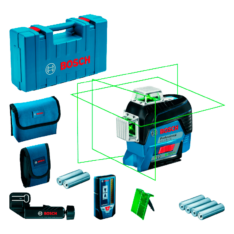 NIVEL LASER C/VERDE 30-120MTS + RECEPTOR LR7 (#GLL 3-80 CG)- BOSCH