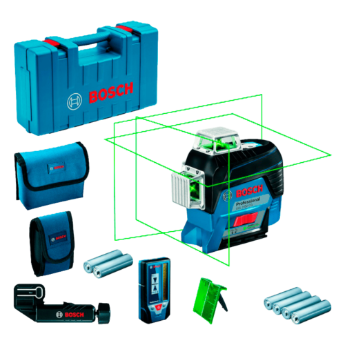 NIVEL LASER C-VERDE 30-120MTS + RECEPTOR LR7 (#GLL 3-80 CG)- BOSCH
