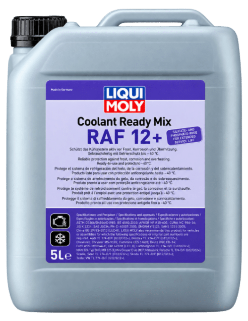 REFRIGERANTE COOLANT READY MIX RAF 12+(5 LITROS) # LM8810 – LIQUI MOLY