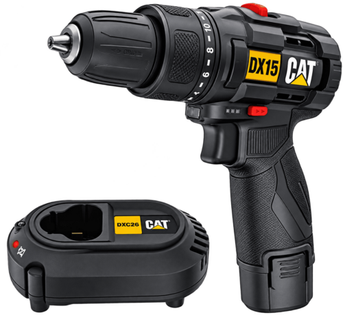 TALADRO ATORNILLADOR IMPACTO 12V + 1 BATERIA 2.0AH DX15 – CAT PR 08137