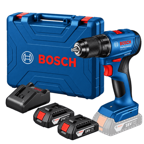 TALADRO ATORNILLADOR INALAMBRICO 18V 2BAT. + CARGADOR (#GSR 185-LI) – BOSCH