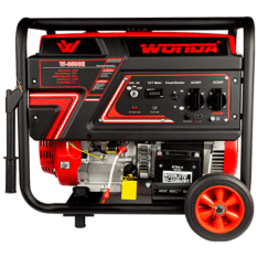 GENERADOR GASOLINERO CON ARRANQUE ELECTRICO/ PANEL DIGITAL W-6500E (5500W) 220V 60HZ – WONDA
