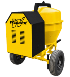 KIT – MEZCLADORA TROMPO PESADA DE DOBLE PIÑON / YUGO 4X4 YELLOW / BLACK  + MOTOR 13HP WONDA – WELKER