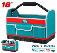 MALETÍN 16″ 7 BOLSILLOS INDUSTRIAL – TOTAL