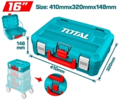 MALETÍN DE PLÁSTICO 16″ APILABLE – TOTAL