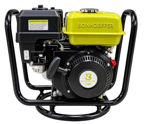 VIBRADORA DE CONCRETO CON MOTOR GASOLINERO 7HP BONHOEFFER + MANGUERA DE 1.12 x 6 METROS – NACIONAL
